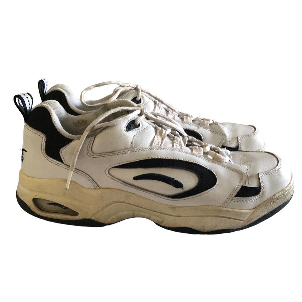 LA Gear Madrid Mens Sneakers Shoes Size 13 Navy White Leather Low Top - Picture 3 of 8